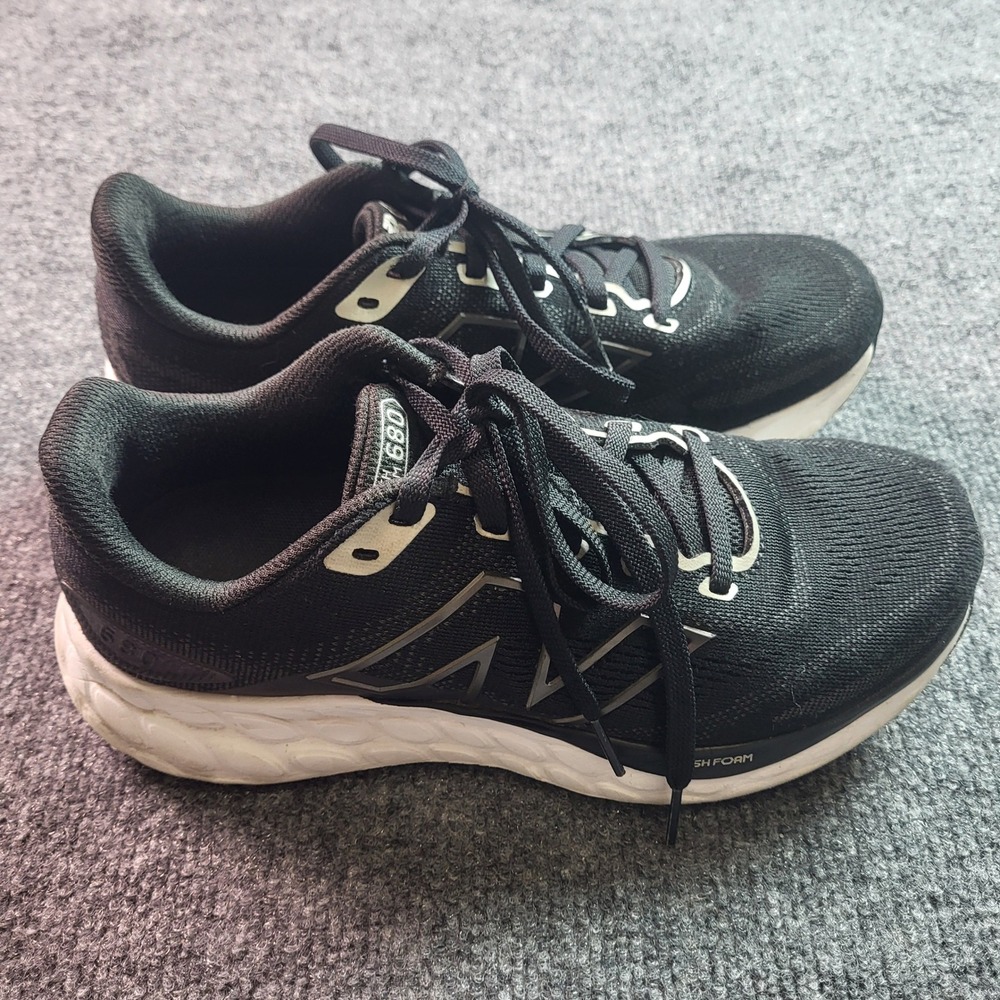 New Balance Fresh Foam 680 v8‎ Womens Running Shoes Black White W680LK8 Size 7.5